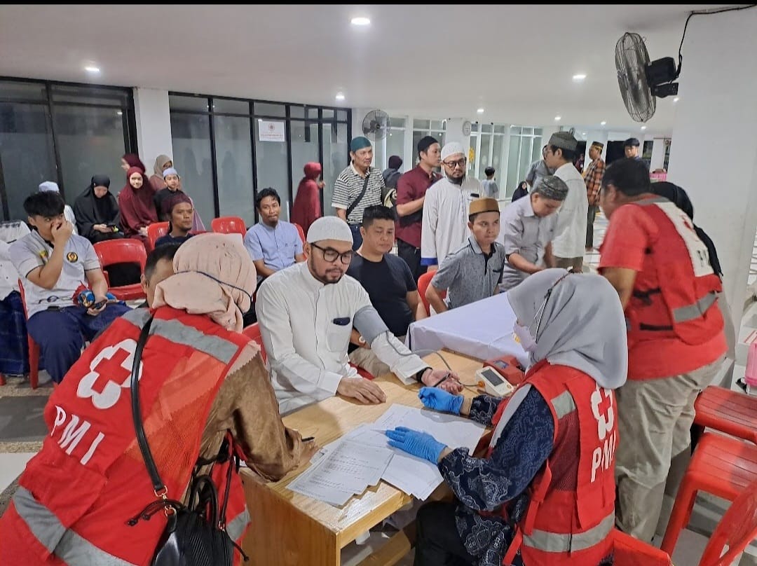 Masjid Hj Nuriyah Laksanakan kegiatan Donor Darah