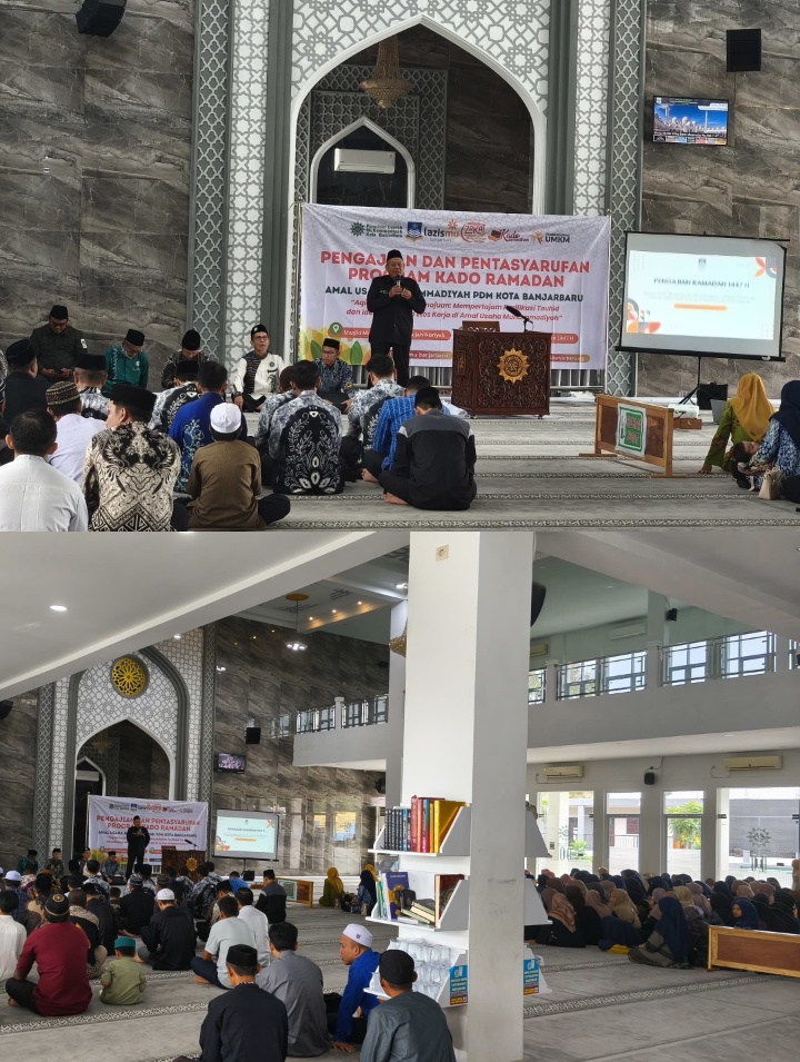 Lazismu Bagikan Kado Ramadhan kepada Para Guru dan Karyawan di Lingkungan Masjid Hj Nuriyah Banjarbaru